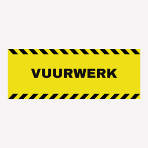 Vuurwerk spandoek