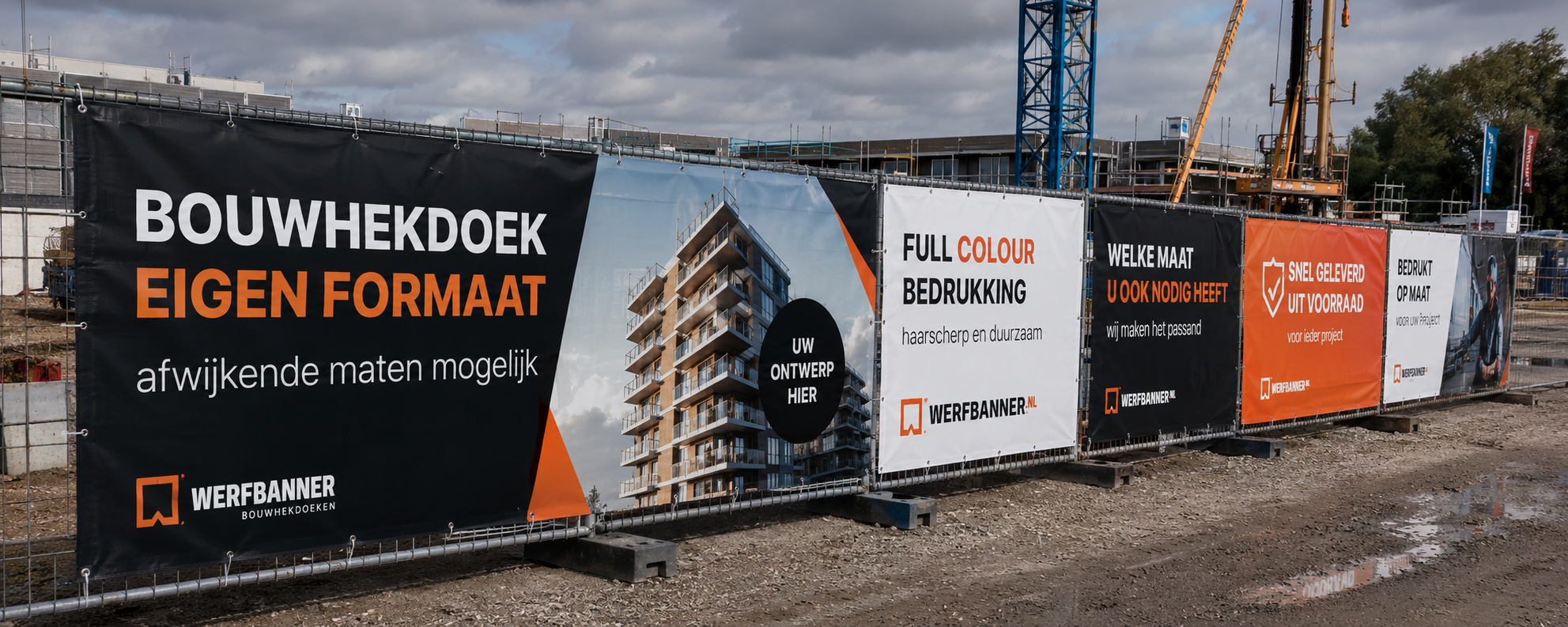 bouwhekdoek eigen formaat